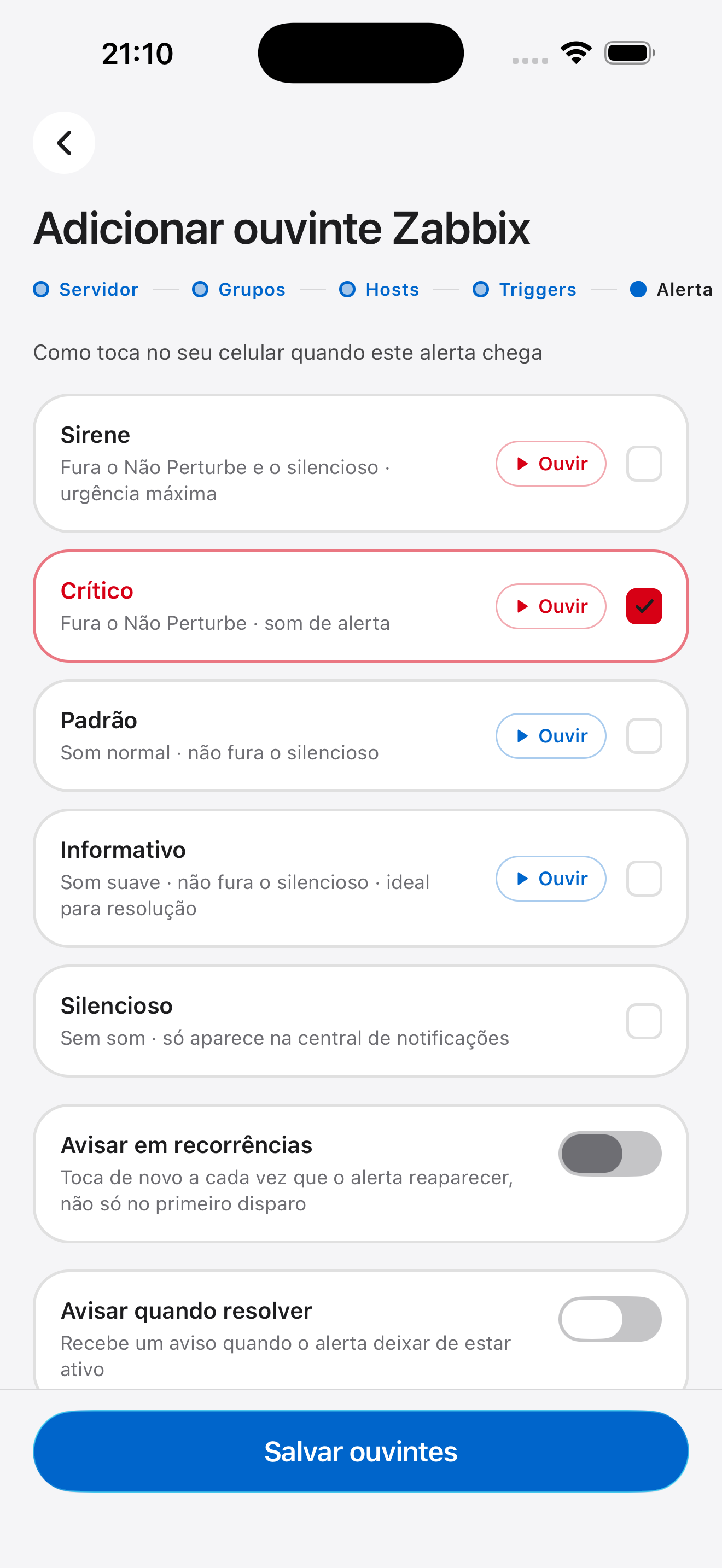 Wizard — som do alerta